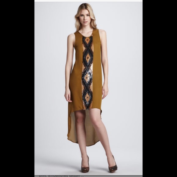 Haute Hippie high low sequin silk dress - Picture 1 of 8